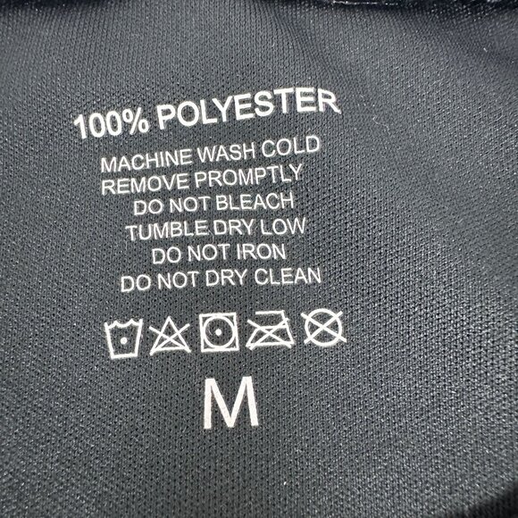 U.S. Army Black T-Shirt With Emblem Medium 100% Polyester - Picture 3 of 3